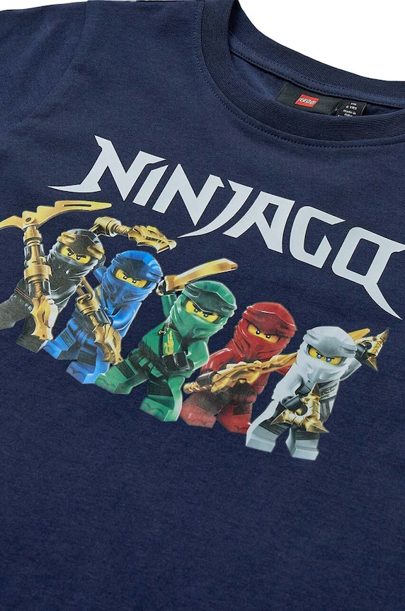 Chłopiec Lego t-shirt bawełniany dziecięcy 12011119 granatowy