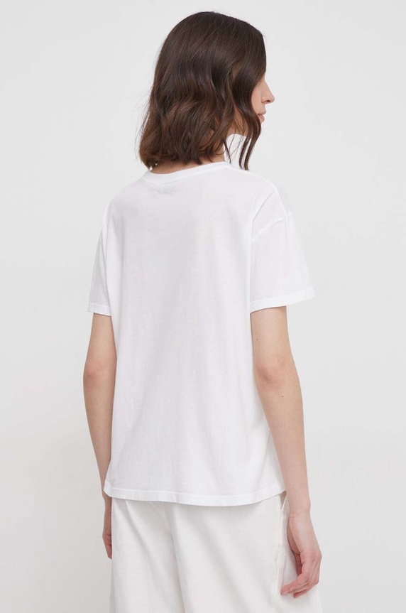 Odzież Mos Mosh t-shirt bawełniany 160840 beżowy