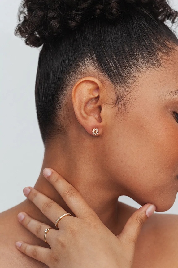 Kiegészítők ANIA KRUK aranyozott ezüst fülbevaló GLAMOUR SMVKC1902Z arany