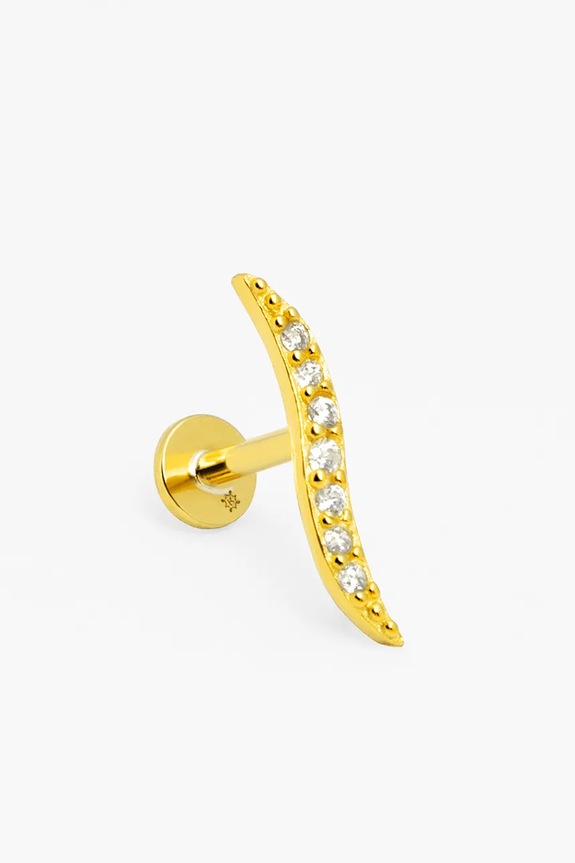 ANIA KRUK kolczyk ze srebra pokrytego złotem SRUKC2402Z złoty ZS25