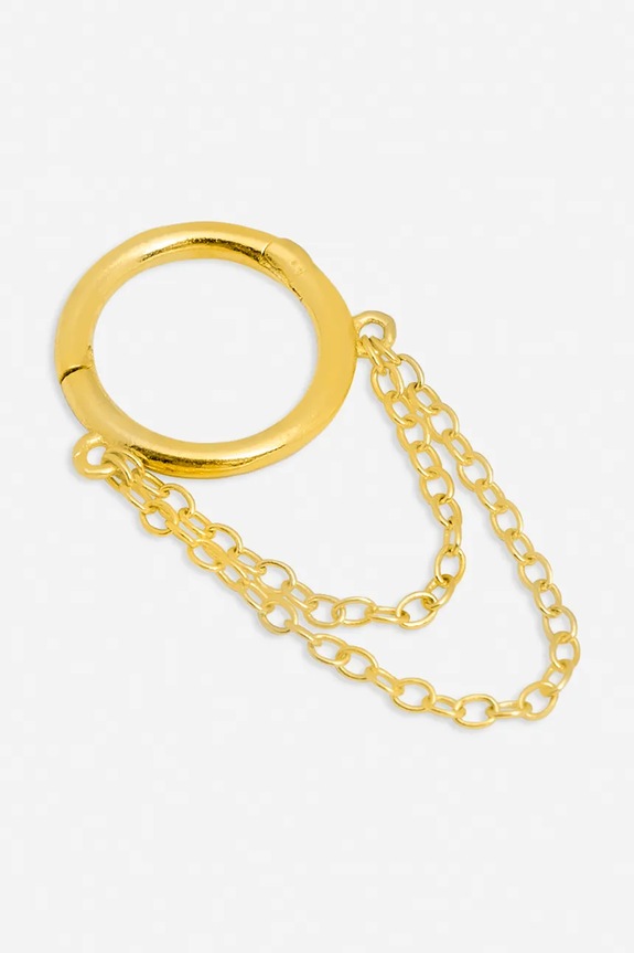 ANIA KRUK kolczyk ze srebra pokrytego złotem SRUKS2500Z złoty ZS25