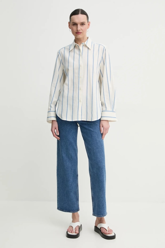 Bavlněná košile Day Birger et Mikkelsen Romy DAY65243748 béžová ZS25