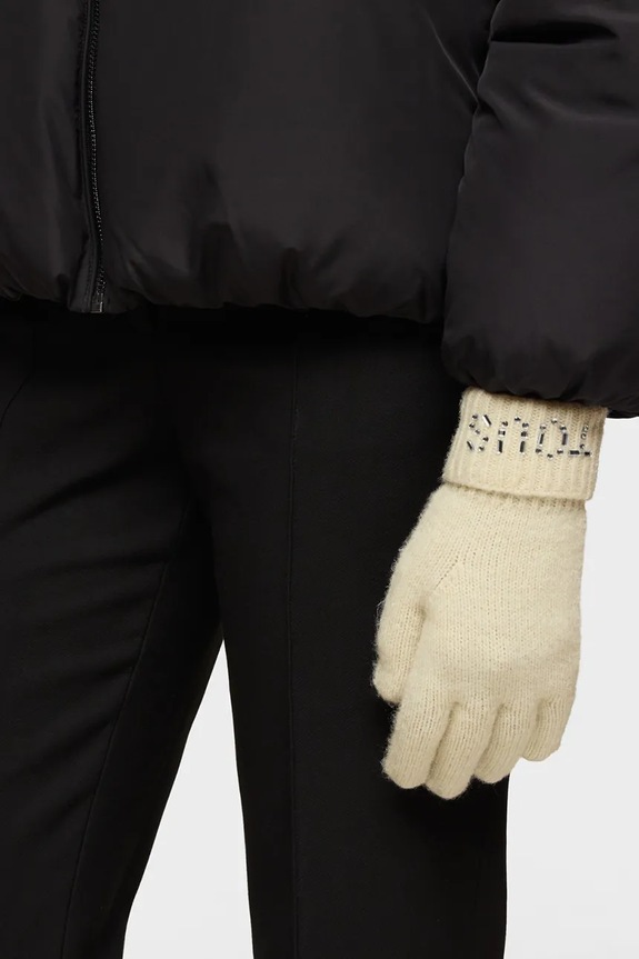 Rukavice z vlněné směsi Tous TEXTIL 2002204001 béžová