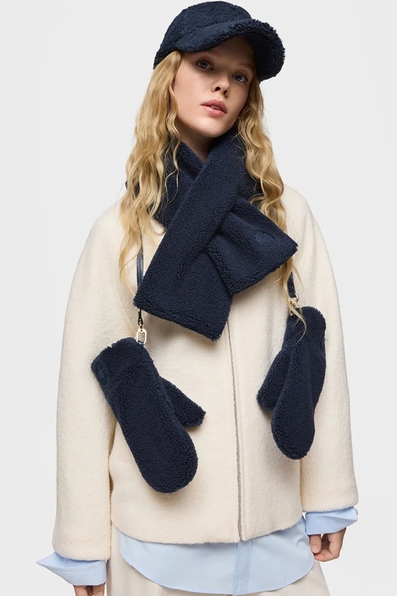 Κασκόλ Tous TEXTIL 2002190433 σκούρο μπλε