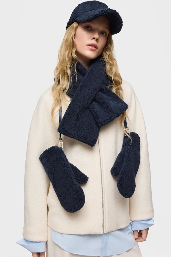 Κασκόλ Tous TEXTIL 2002190433 σκούρο μπλε