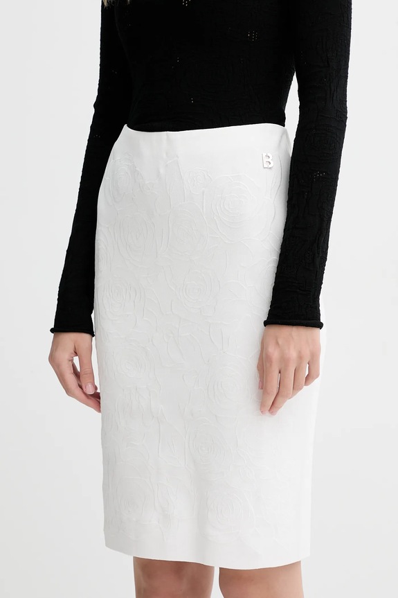 Blugirl Blumarine spódnica dzianina beżowy RA5008.MS55N