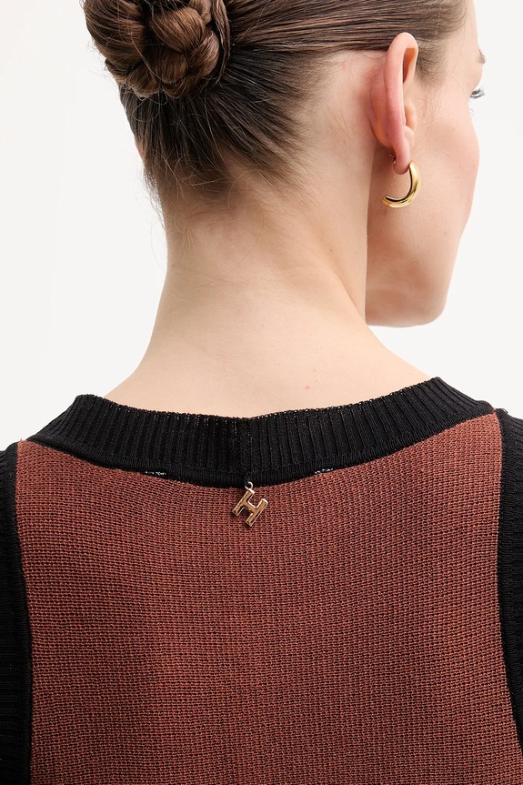 Silvian Heach ruha vászonkeverékből RICIAMI GPP25026VE kék