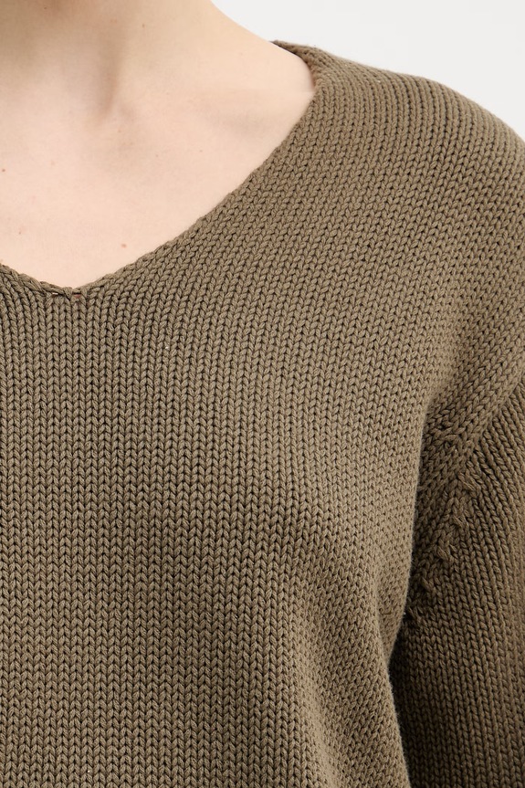 Mos Mosh pulover ženski bombažen 168060 zelena