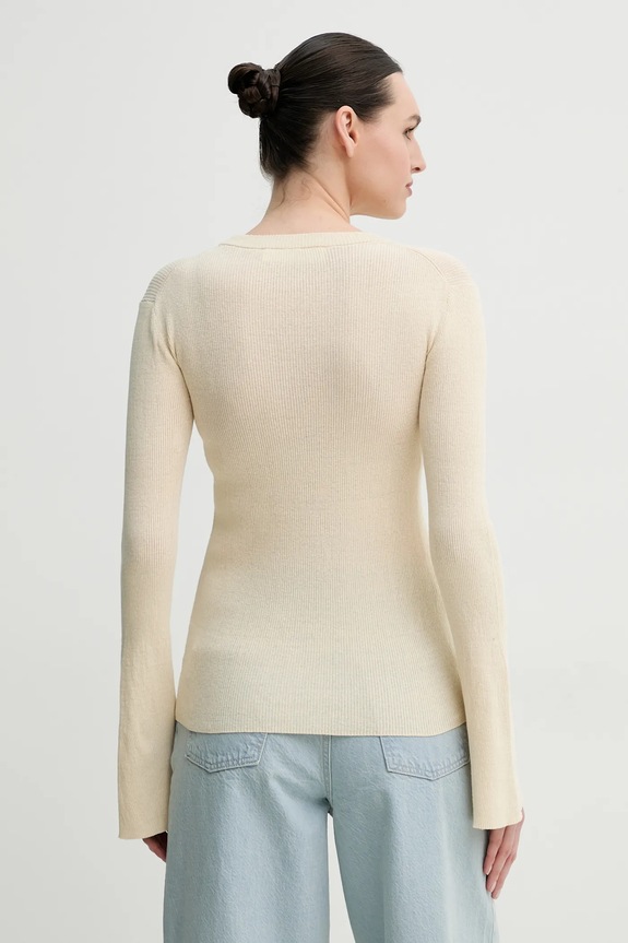 Ruházat Day Birger et Mikkelsen vászonkeverék pulóver Teran DAY65243760 bézs