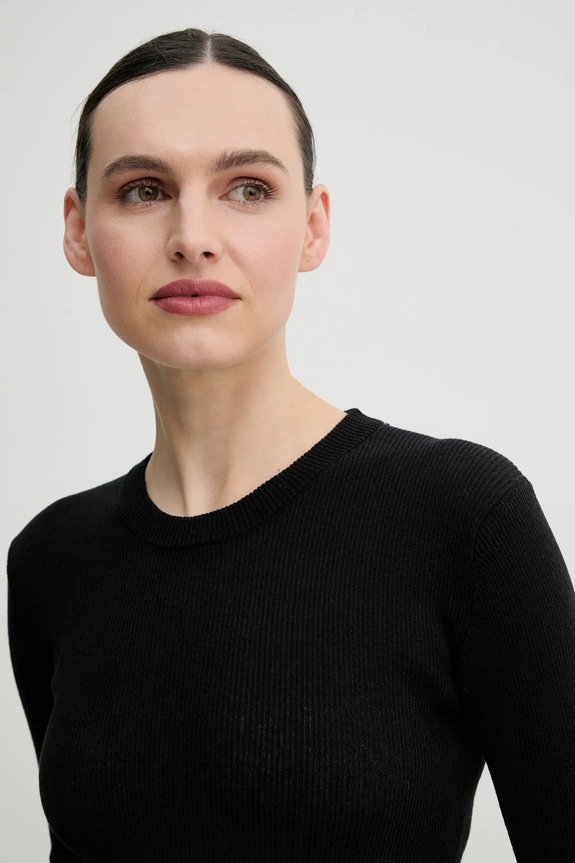 Day Birger et Mikkelsen vászonkeverék pulóver Teran fekete DAY65243760