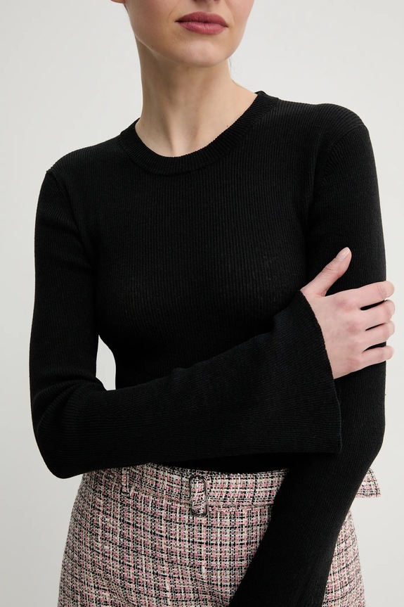 Day Birger et Mikkelsen vászonkeverék pulóver Teran DAY65243760 fekete