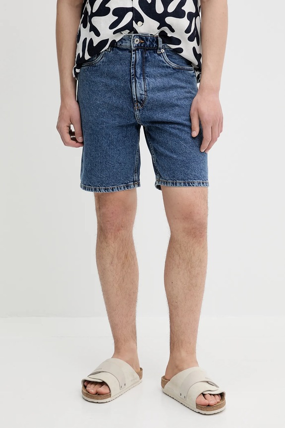 Τζιν σορτς Solid βαμβάκι μπλε 21107657