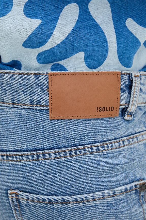 Abbigliamento Solid pantaloncini di jeans 21107657 blu