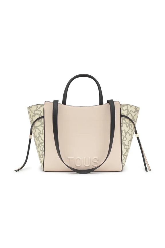 Torba Tous KAOS ICON imitacija zrnate kože bež 2002186651