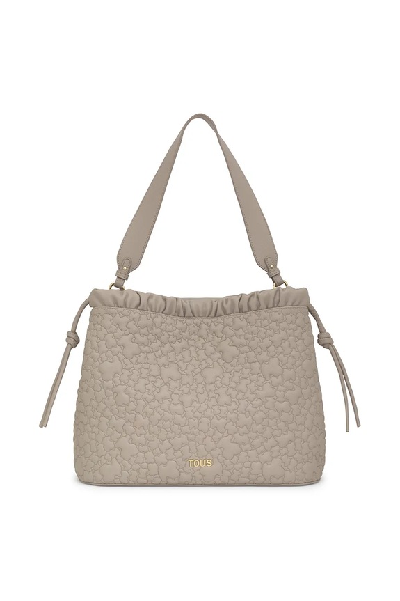 Torba Tous PUFFY BEAR imitacija zrnate kože bež 2002187043