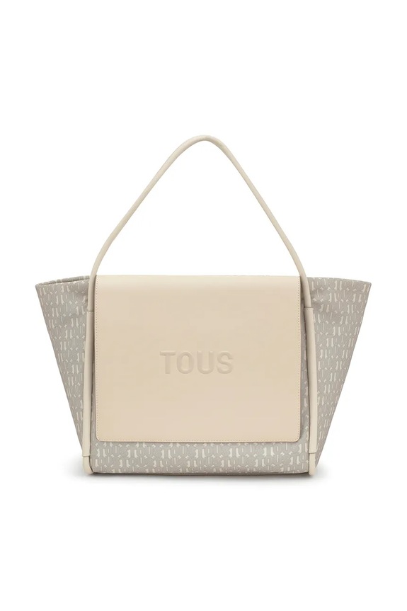 Kabelka Tous SILHOUETTE SOFT textilní béžová 2002206502