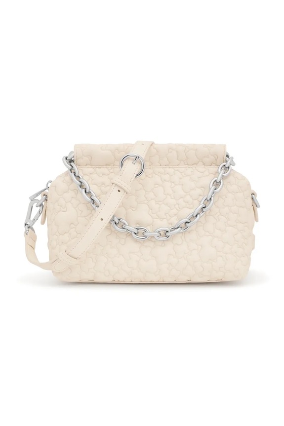 Torba Tous JANE PUFFY BEAR imitacija zrnate kože bež 2002132202