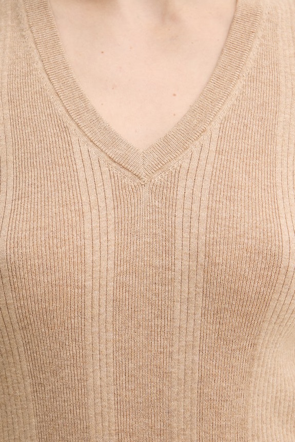 Mos Mosh telovnik ženski z dodatkom kašmirja 168700 bež