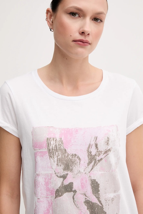 Bombažna kratka majica Mos Mosh bela 168410