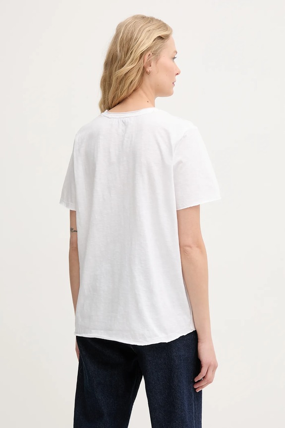 Ρούχα Βαμβακερό μπλουζάκι Mos Mosh 168100. λευκό