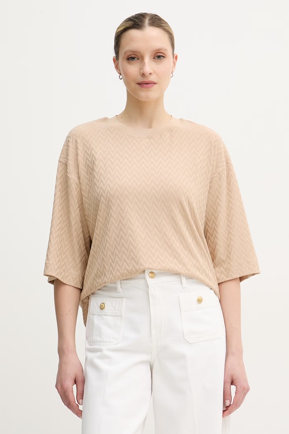 Mos Mosh t-shirt γυναικείο μπεζ 168600