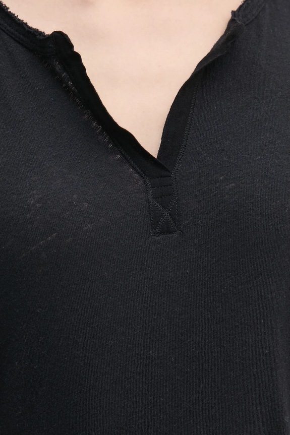 Mos Mosh t-shirt lniany 117440 czarny