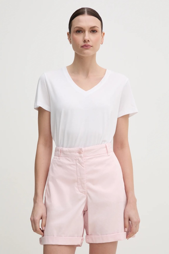 Pamučna majica Mos Mosh bez uzorka bijela 168510