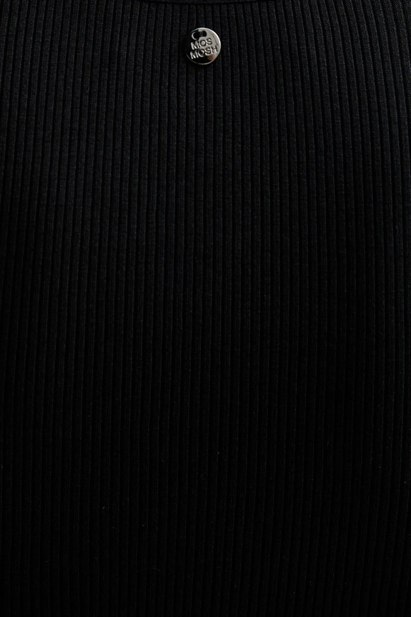 Mos Mosh t-shirt z domieszką jedwabiu 168300 czarny