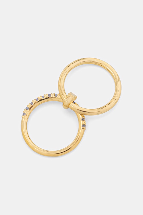 Strieborný pozlátený prsteň Tous 1004565212 zlatá ZS26