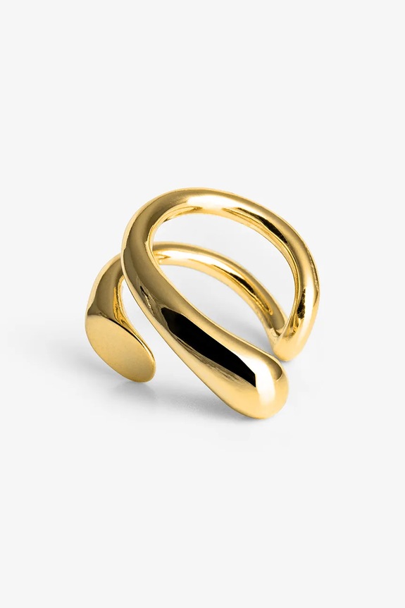 ANIA KRUK ear cuff pentru femei, din alamă fără piatră VINTAGE MMRKM2520Z aur ZS26