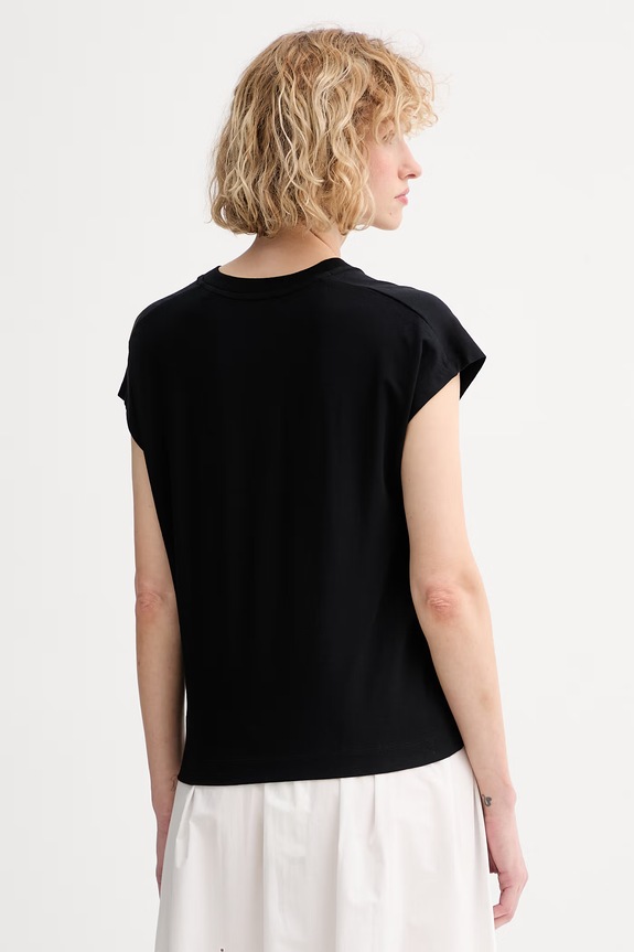 Odzież Marc O'Polo T-shirt damski z bawełną 5000014116 czarny