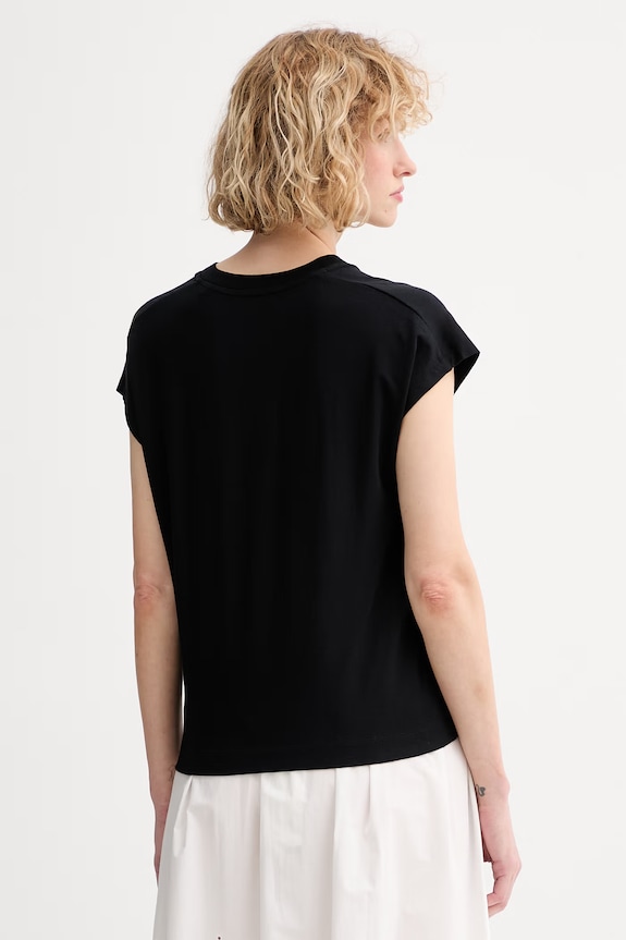 Odzież Marc O'Polo T-shirt damski z bawełną 5000014116 czarny