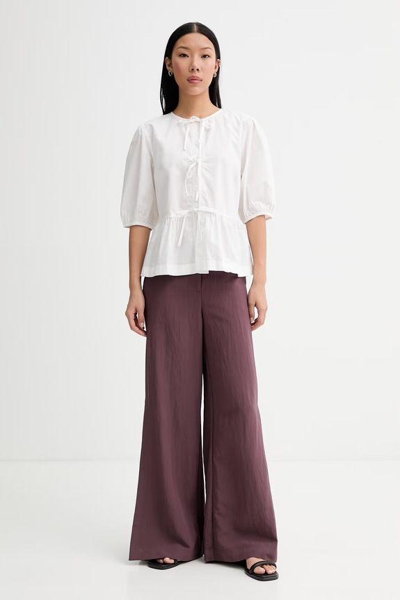 Marc O'Polo camicia da donna in cotone 5000010256 bianco ZS26