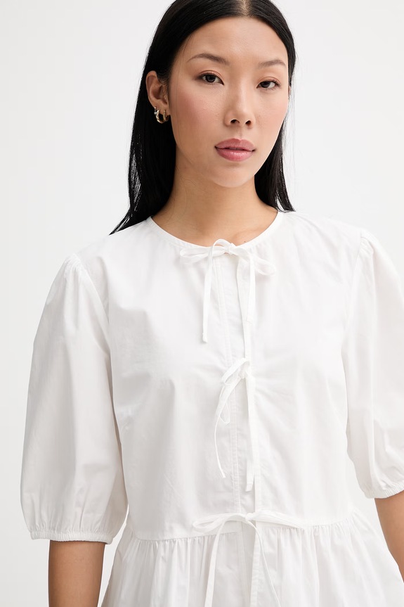 Marc O'Polo camicia da donna in cotone bianco 5000010256