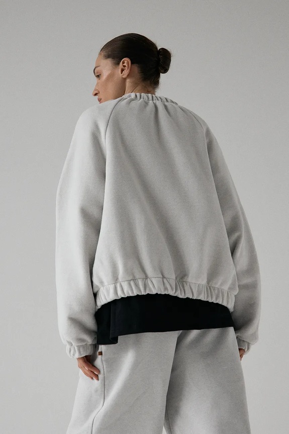 Muuv rozepínací mikina dámská s bavlnou SMOOTH COTTON roz.bl.bom.SMOOTHCOTTON šedá ZS26