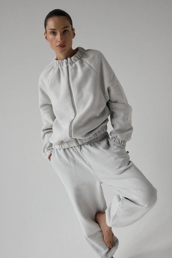 Oblečení Muuv rozepínací mikina dámská s bavlnou SMOOTH COTTON roz.bl.bom.SMOOTHCOTTON šedá
