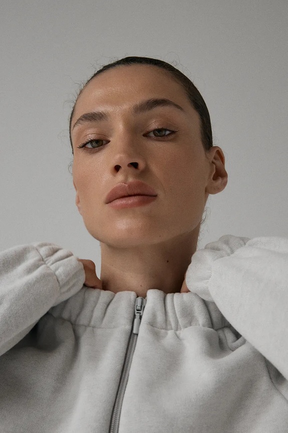 Muuv rozepínací mikina dámská s bavlnou SMOOTH COTTON roz.bl.bom.SMOOTHCOTTON