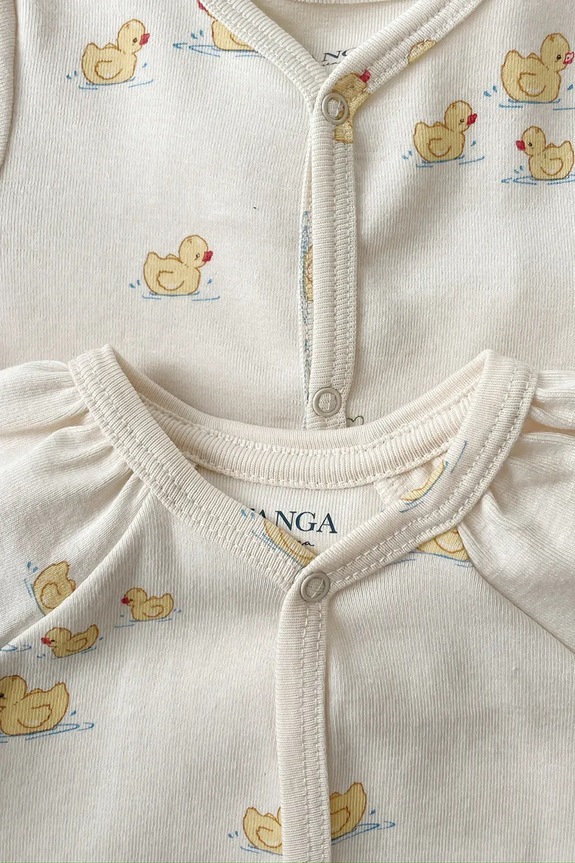 Dječaci Fanga Fontana kombinezon za djecu od pamuka BELLO DUE ONESIE OCS FA100070 bež