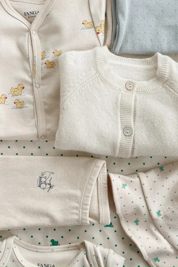 Fanga Fontana kombinezon za djecu od pamuka BELLO DUE ONESIE OCS FA100070 bež