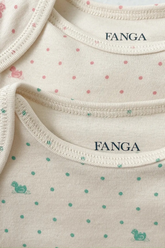 Fanga Fontana body niemowlęce bawełniane BELLO DUE LS BODY OCS FA100082