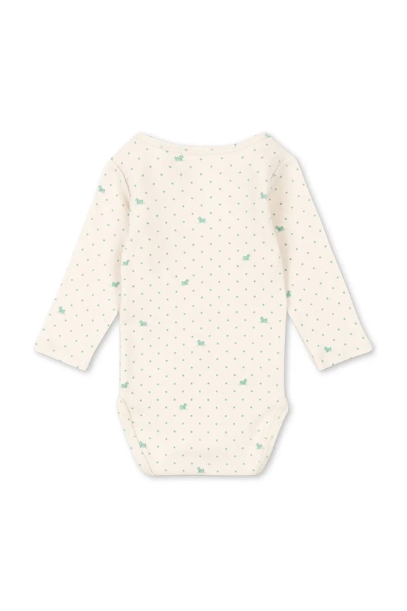 Fanga Fontana body niemowlęce bawełniane BELLO DUE LS BODY OCS FA100082 beżowy ZS26