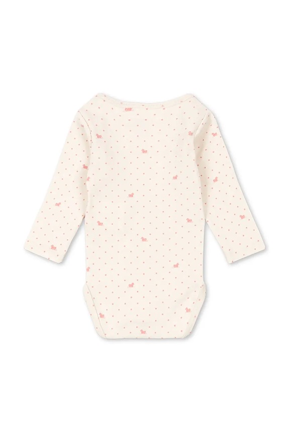 Fanga Fontana body niemowlęce bawełniane BELLO DUE LS BODY OCS FA100082 różowy ZS26
