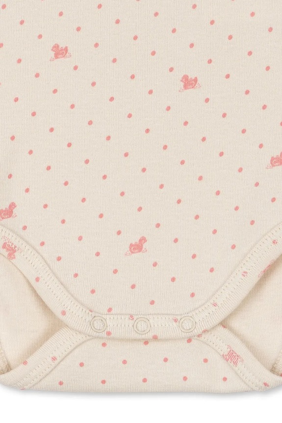 Fanga Fontana body niemowlęce bawełniane BELLO DUE LS BODY OCS FA100082 różowy
