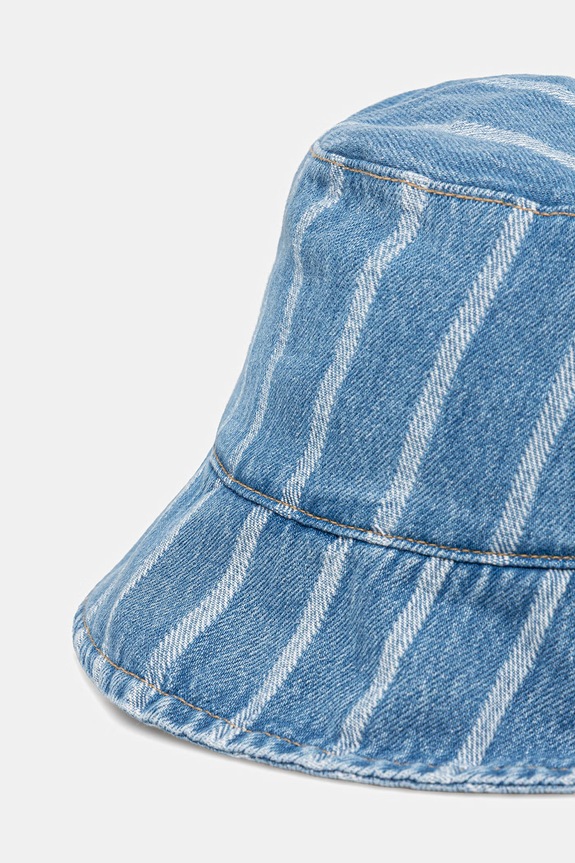Marc O'Polo pălărie bucket pentru femei, din bumbac 5000010255 albastru ZS26