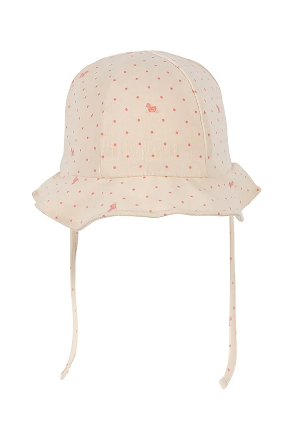 Fanga Fontana čiapka detská bavlnená FIO JERSEY SUN HAT OCS FA100064 béžová ZS26