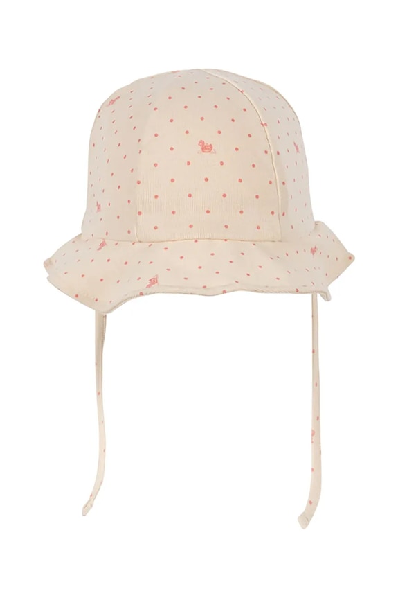 Fanga Fontana čiapka detská bavlnená FIO JERSEY SUN HAT OCS FA100064 béžová ZS26