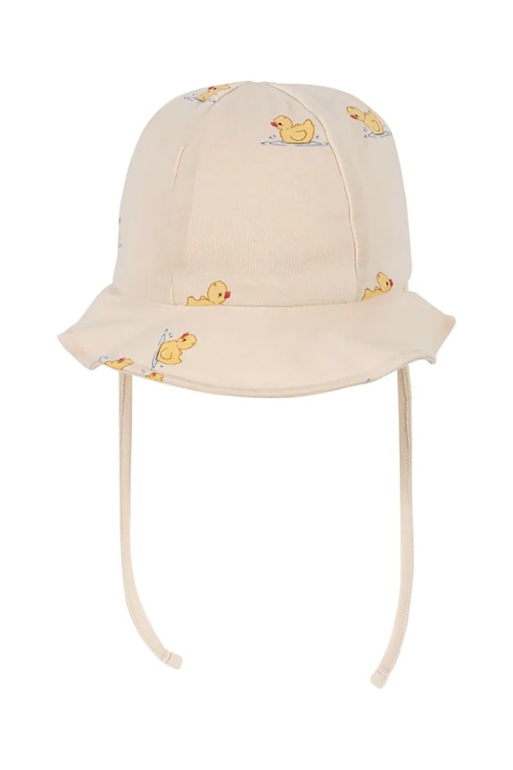 Fanga Fontana čiapka detská bavlnená FIO JERSEY SUN HAT OCS FA100064 béžová ZS26