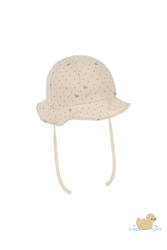 Fanga Fontana čiapka detská bavlnená FIO JERSEY SUN HAT OCS FA100064 béžová ZS26