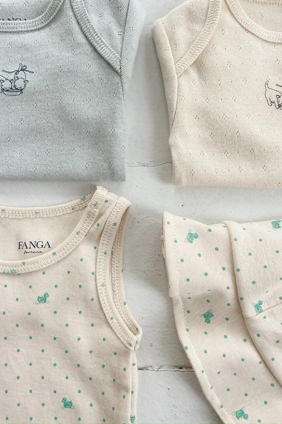 Fanga Fontana čiapka detská bavlnená FIO JERSEY SUN HAT OCS béžová FA100064