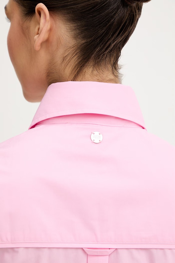 Silvian Heach cămașă din bumbac DORINI GPP26166CA roz